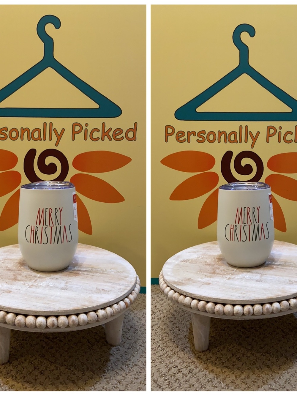 Rae Dunn MERRY CHRISTMAS Insulated Wine Tumbler